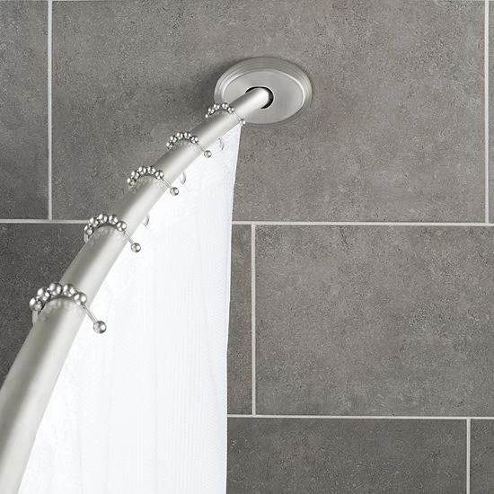 Sonoma Goods For Life® Aluminum Dual Curved Shower Rod Brushed Nickel 6 Sonoma Goods For Life® Aluminum Dual Curved Shower Rod Brushed Nickel - Image 4
