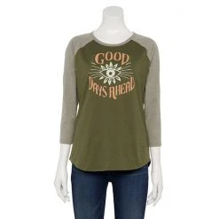 Women's Sonoma Goods For Life® Three Quarter Sleeve Baseball Graphic Tee Grey See The Change -Sonoma Goods For Life Shop unnamed file 4994