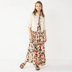 Women's Sonoma Goods For Life® Tiered Maxi Dress Gold Ikat Stripe 16 Women's Sonoma Goods For Life® Tiered Maxi Dress Gold Ikat Stripe -Sonoma Goods For Life Shop unnamed file 5053