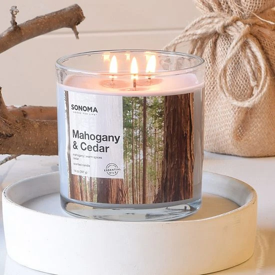 Sonoma Goods For Life® Mahogany & Cedar 14-oz. Candle Jar 4 Sonoma Goods For Life® Mahogany & Cedar 14-oz. Candle Jar - Image 2