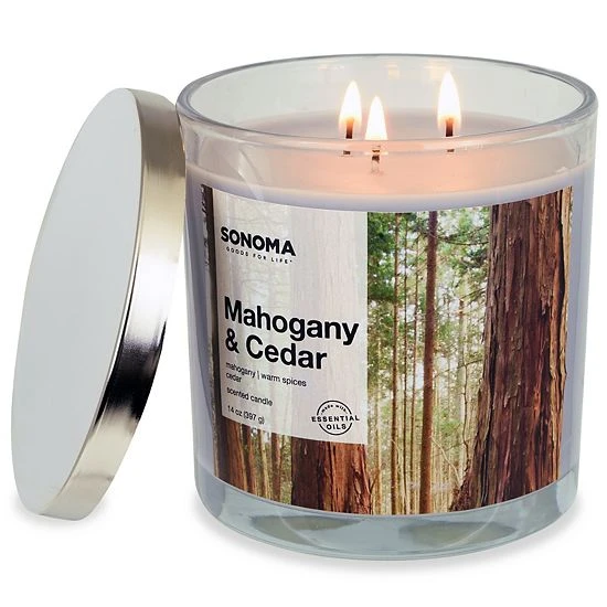 Sonoma Goods For Life® Mahogany & Cedar 14-oz. Candle Jar 5 Sonoma Goods For Life® Mahogany & Cedar 14-oz. Candle Jar - Image 3