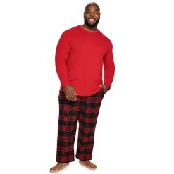 Big & Tall Sonoma Goods For Life® Crewneck Tee & Flannel Pants Sleep Set Gray Black -Sonoma Goods For Life Shop unnamed file 5127