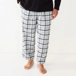 Big & Tall Sonoma Goods For Life® Crewneck Tee & Flannel Pants Sleep Set Gray Black -Sonoma Goods For Life Shop unnamed file 5129
