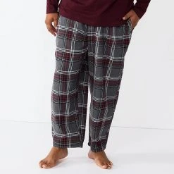 Big & Tall Sonoma Goods For Life® Crewneck Tee & Flannel Pants Sleep Set Gray Black -Sonoma Goods For Life Shop unnamed file 5131