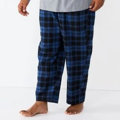 Big & Tall Sonoma Goods For Life® Crewneck Tee & Flannel Pants Sleep Set Gray Black -Sonoma Goods For Life Shop unnamed file 5132