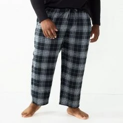 Big & Tall Sonoma Goods For Life® Crewneck Tee & Flannel Pants Sleep Set Gray Black -Sonoma Goods For Life Shop unnamed file 5133