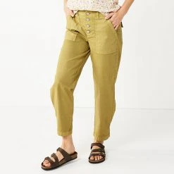 Women's Sonoma Goods For Life® Convertible Tapered-Leg High-Waisted Utility Pants Metal Rock