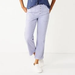 Women's Sonoma Goods For Life® Convertible Tapered-Leg High-Waisted Utility Pants Metal Rock -Sonoma Goods For Life Shop unnamed file 5195