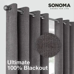 Sonoma Goods For Life® Ultimate Performance Distressed Chenille 100% Blackout 2-pk Curtain Indigo -Sonoma Goods For Life Shop unnamed file 5239
