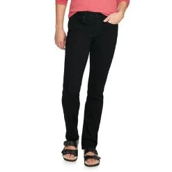 Women's Sonoma Goods For Life® Straight-Leg High-Waisted Curvy Jeans Black Wash -Sonoma Goods For Life Shop unnamed file 536