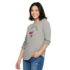 Petite Sonoma Goods For Life® Long Sleeve Holiday Graphic Tee So Very Merry Red -Sonoma Goods For Life Shop unnamed file 5411
