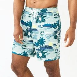 Men's Sonoma Goods For Life® Full Elastic Waistband Swim Trunks Aqua Geo -Sonoma Goods For Life Shop unnamed file 5454