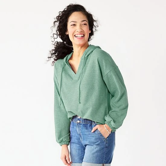 Women's Sonoma Goods For Life® Beach Hoodie Pink Stripe 3 Women's Sonoma Goods For Life® Beach Hoodie Pink Stripe