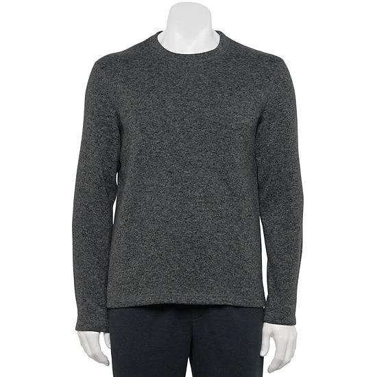 Men's Sonoma Goods For Life® Sweater Fleece Crewneck Sleep Tee Mineral Black 6 Men's Sonoma Goods For Life® Sweater Fleece Crewneck Sleep Tee Mineral Black - Image 4