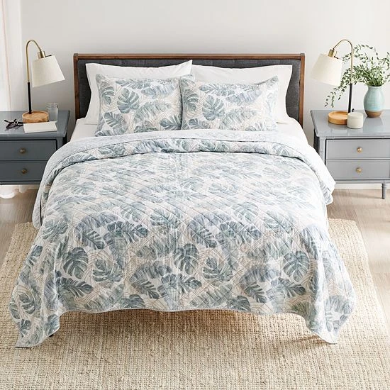 Sonoma Goods For Life® Reversible Printed Quilt Set With Shams Floral Trellis 12 Sonoma Goods For Life® Reversible Printed Quilt Set With Shams Floral Trellis - Image 10