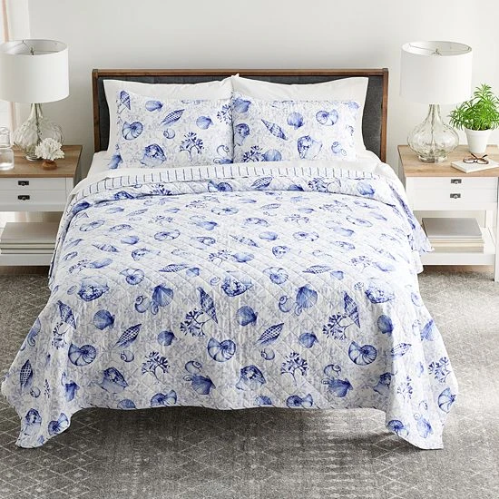 Sonoma Goods For Life® Reversible Printed Quilt Set With Shams Floral Trellis 17 Sonoma Goods For Life® Reversible Printed Quilt Set With Shams Floral Trellis - Image 15