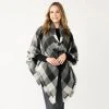 Women's Sonoma Goods For Life® Woven Plaid Toggle Poncho Black Gray 1 Women's Sonoma Goods For Life® Woven Plaid Toggle Poncho Black Gray -Sonoma Goods For Life Shop unnamed file 5716