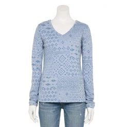 Women's Sonoma Goods For Life® Everyday Adaptive V-Neck Long Sleeve Top White -Sonoma Goods For Life Shop unnamed file 5740