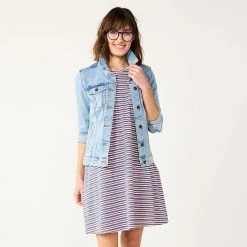 Women's Sonoma Goods For Life® Sleeveless Swing Dress Navy