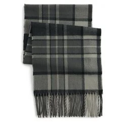 Men's Sonoma Goods For Life® Grayscale Plaid Woven Scarf