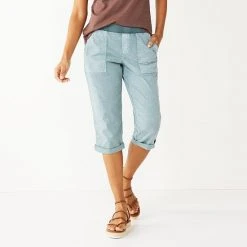 Women's Sonoma Goods For Life® Comfort Waist Pull-On Capri Pants White 22 Women's Sonoma Goods For Life® Comfort Waist Pull-On Capri Pants White -Sonoma Goods For Life Shop unnamed file 5964