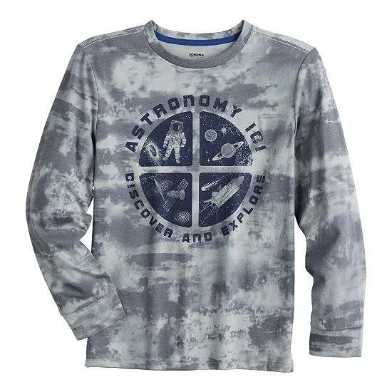 Kids 8-20 Sonoma Goods For Life® Supersoft Long Sleeve Tee Astro Space Gray 6 Kids 8-20 Sonoma Goods For Life® Supersoft Long Sleeve Tee Astro Space Gray - Image 4