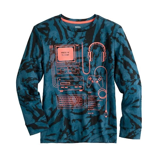 Kids 8-20 Sonoma Goods For Life® Supersoft Long Sleeve Tee Astro Space Gray 7 Kids 8-20 Sonoma Goods For Life® Supersoft Long Sleeve Tee Astro Space Gray - Image 5