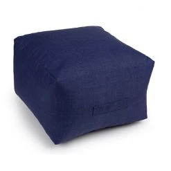 Sonoma Goods For Life® Indoor Outdoor Square Pouf Aqua