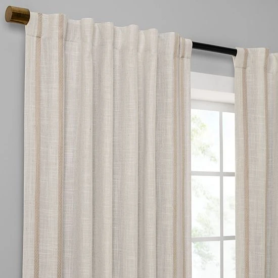 Sonoma Goods For Life® Ultimate Performance 2-Pack Diamond Stripe 100% Blackout Curtain 4 Sonoma Goods For Life® Ultimate Performance 2-Pack Diamond Stripe 100% Blackout Curtain - Image 2