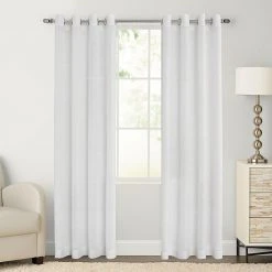 Sonoma Goods For Life® 2-pack Ayden Sheer Window Curtain White