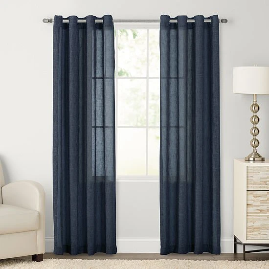 Sonoma Goods For Life® 2-pack Ayden Sheer Window Curtain White 9 Sonoma Goods For Life® 2-pack Ayden Sheer Window Curtain White - Image 7