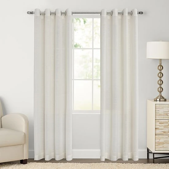 Sonoma Goods For Life® 2-pack Ayden Sheer Window Curtain White 10 Sonoma Goods For Life® 2-pack Ayden Sheer Window Curtain White - Image 8