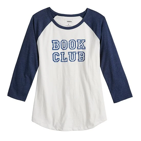 Women's Sonoma Goods For Life® Baseball Tee Gray Long Live 5 Women's Sonoma Goods For Life® Baseball Tee Gray Long Live - Image 3