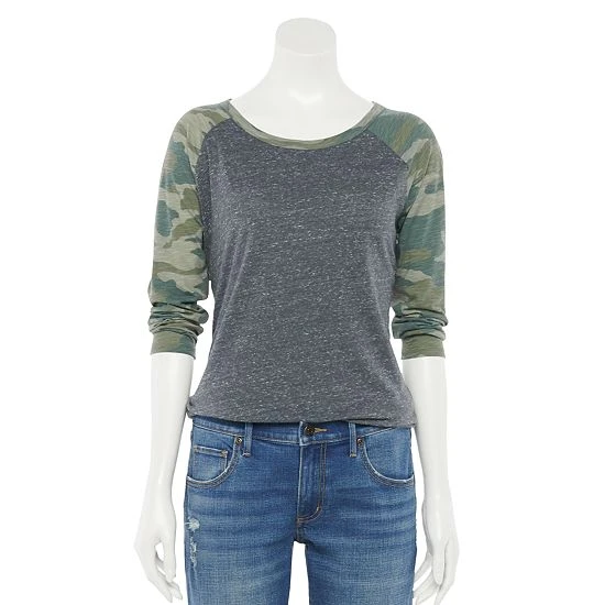 Women's Sonoma Goods For Life® Baseball Tee Gray Long Live 11 Women's Sonoma Goods For Life® Baseball Tee Gray Long Live - Image 9