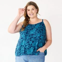 Plus Size Sonoma Goods For Life® Swing Tank Navy Floral -Sonoma Goods For Life Shop unnamed file 6146