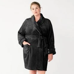 Plus Size Sonoma Goods For Life® Short Plush Robe Black 19 Plus Size Sonoma Goods For Life® Short Plush Robe Black -Sonoma Goods For Life Shop unnamed file 6181