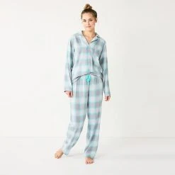 Women's Sonoma Goods For Life® Flannel Pajama Shirt & Pajama Pants Sleep Set Navy Forest Pld 14 Women's Sonoma Goods For Life® Flannel Pajama Shirt & Pajama Pants Sleep Set Navy Forest Pld -Sonoma Goods For Life Shop unnamed file 619