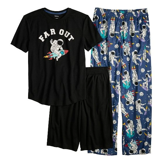 Boys 5-16 Sonoma Goods For Life® Top, Shorts & Pants Pajama Set Camo 4 Boys 5-16 Sonoma Goods For Life® Top, Shorts & Pants Pajama Set Camo - Image 2