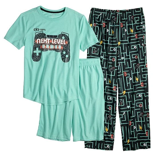 Boys 5-16 Sonoma Goods For Life® Top, Shorts & Pants Pajama Set Camo 6 Boys 5-16 Sonoma Goods For Life® Top, Shorts & Pants Pajama Set Camo - Image 4