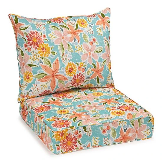 Sonoma Goods For Life® Indoor Outdoor Deep Seat Cushion Set Green Palm 20 Sonoma Goods For Life® Indoor Outdoor Deep Seat Cushion Set Green Palm - Image 18