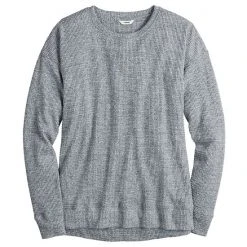 Women's Sonoma Goods For Life® Supersoft Crewneck Top Gray Heather -Sonoma Goods For Life Shop unnamed file 629