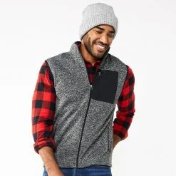 Men's Sonoma Goods For Life® Fleece Vest Sadie Stream