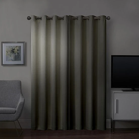 Sonoma Goods For Life® Ultimate Performance 2-Pack Rockport 100% Blackout Curtain Gray 4 Sonoma Goods For Life® Ultimate Performance 2-Pack Rockport 100% Blackout Curtain Gray - Image 2