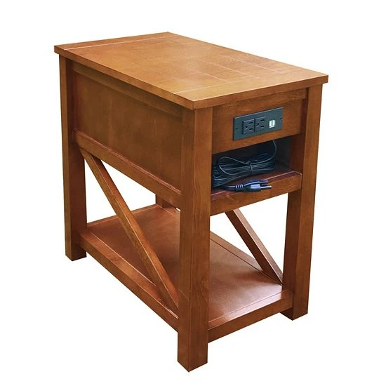 Sonoma Goods For Life® Cameron Charging Station End Table Hazelnut 4 Sonoma Goods For Life® Cameron Charging Station End Table Hazelnut - Image 2