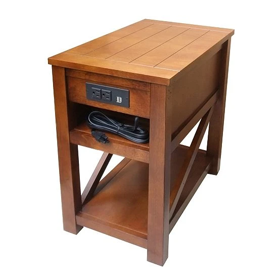 Sonoma Goods For Life® Cameron Charging Station End Table Hazelnut 5 Sonoma Goods For Life® Cameron Charging Station End Table Hazelnut - Image 3