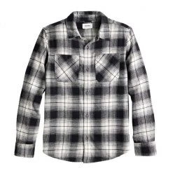 Boys 8-20 Sonoma Goods For Life® Plaid Flannel Button-Up Shirt In Regular & Husky Buffalo Check Olive -Sonoma Goods For Life Shop unnamed file 646