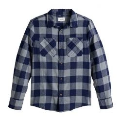 Boys 8-20 Sonoma Goods For Life® Plaid Flannel Button-Up Shirt In Regular & Husky Buffalo Check Olive -Sonoma Goods For Life Shop unnamed file 648