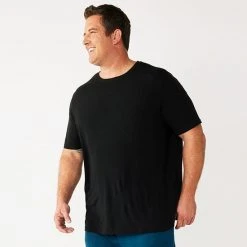 Big & Tall Sonoma Goods For Life® Lush Luxe Crewneck Tee Black
