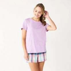 Women's Sonoma Goods For Life® Short Sleeve Pajama Top & Pajama Shorts Sleep Set Purple Color Pld 16 Women's Sonoma Goods For Life® Short Sleeve Pajama Top & Pajama Shorts Sleep Set Purple Color Pld -Sonoma Goods For Life Shop unnamed file 6716