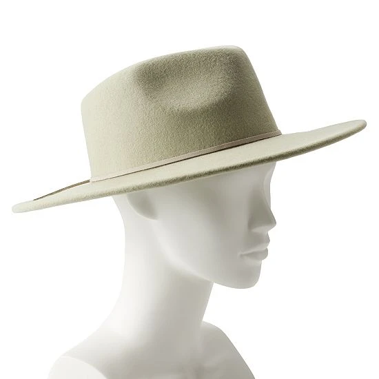 Women's Sonoma Goods For Life® Felt Fedora With Suede Band Ivory 6 Women's Sonoma Goods For Life® Felt Fedora With Suede Band Ivory - Image 4